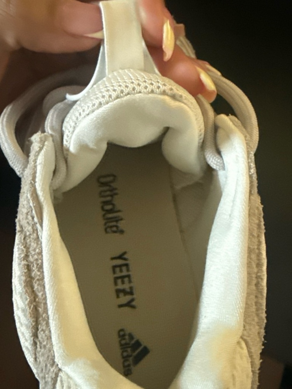 adidas Yeezy Lightweight Sneaker in Beige and Cream - Picture 2 of 6